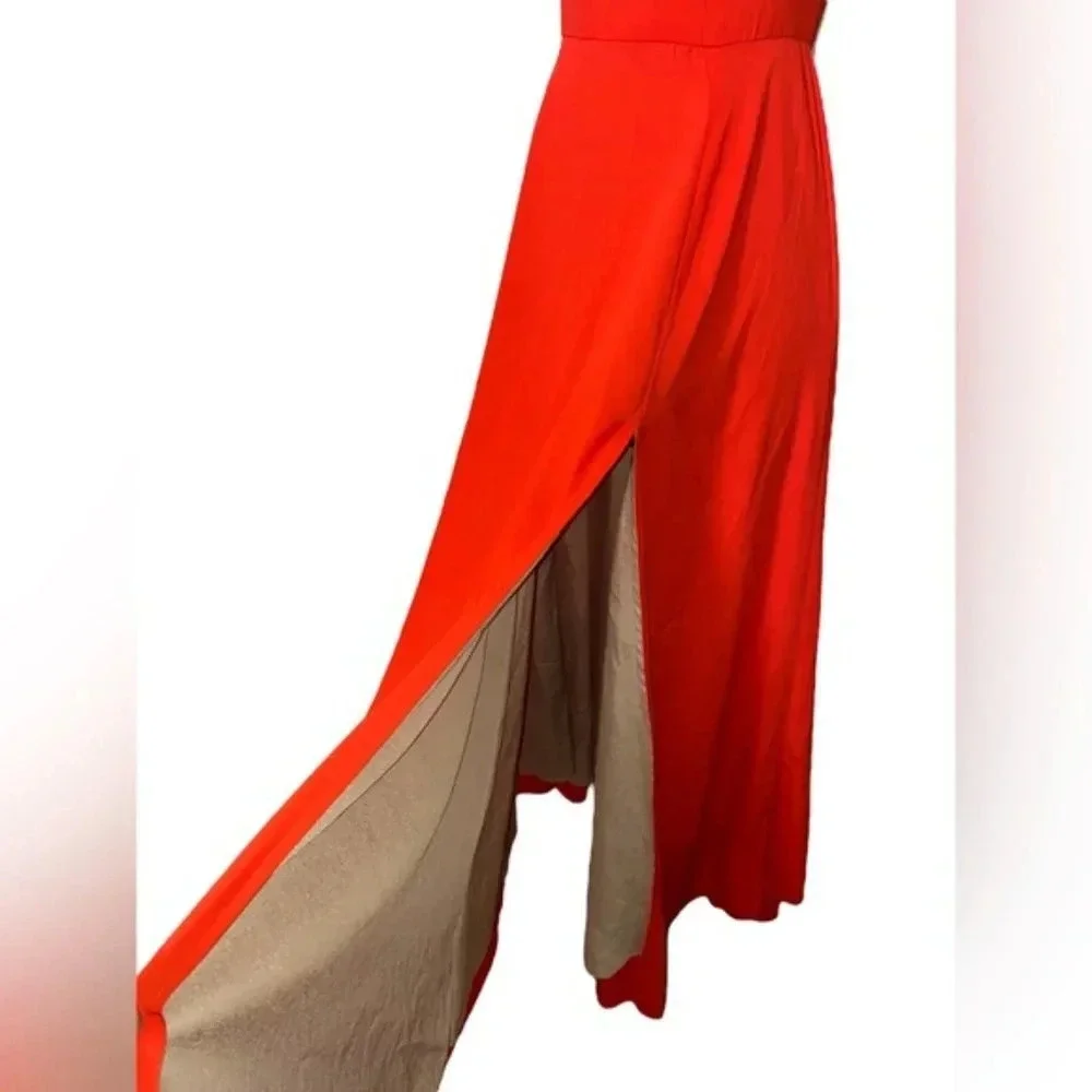 Naven Halter Sleeveless Red Maxi Dress - Picture 6 of 7